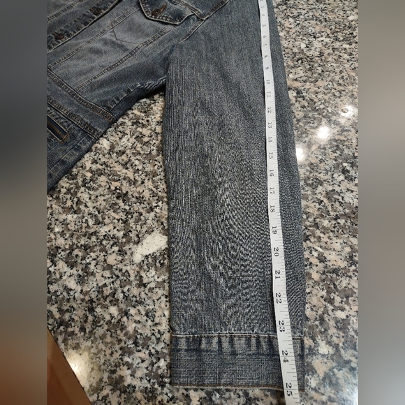 Contrast Women's Jean Jacket Size 15 - Picture 11 of 13